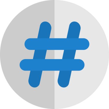 hashtag web simgesi, basit vektör illüstrasyonu
