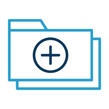 klasör web simgesi, vektör çizim