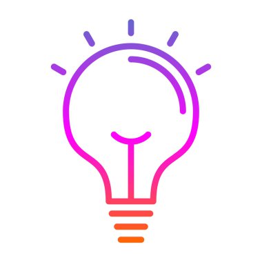 ampul simgesi vektör illüstrasyonu 