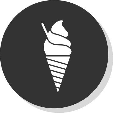 dondurma simgesi, vektör illüstrasyonu 