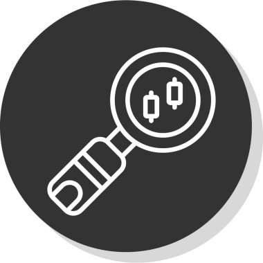 Arama simgesi vektör illüstrasyonu