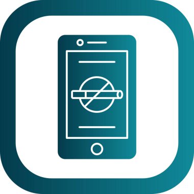 akıllı telefon simgesi, vektör illüstrasyonu basit tasarım