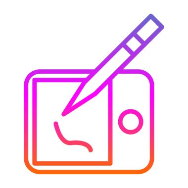 Tablet ikon vektör çizimi