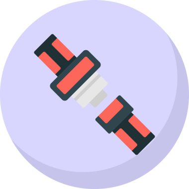 Emniyet kemeri düz simgesi, vektör illüstrasyonu 