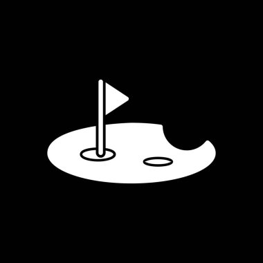 golf bayrağı vektör illüstrasyonu