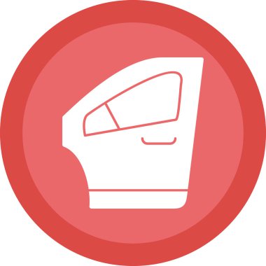 Araba kapısı. Web simgesi basit illüstrasyon
