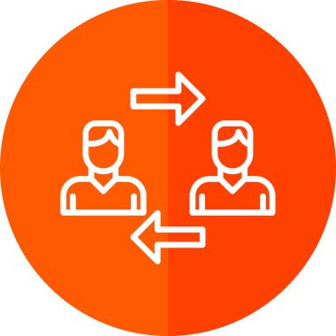 İş ve finans simgesinin vektör illüstrasyonu