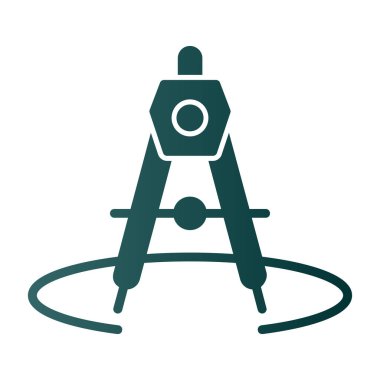 Pusula. Web simgesi basit illüstrasyon 