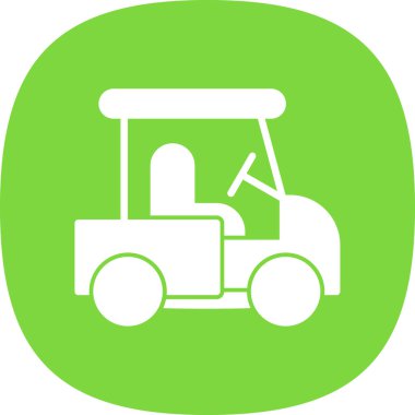 Bir traktör simgesinin vektör illüstrasyonu