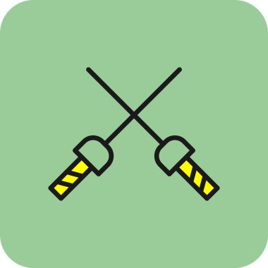 Çapraz çubuklar ve çapraz kılıç simgesi, taslak biçimi