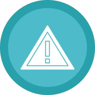 Ünlem işaretli yol işaretinin vektör illüstrasyonu