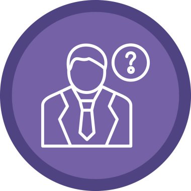 Soru işareti simgesine sahip iş adamı