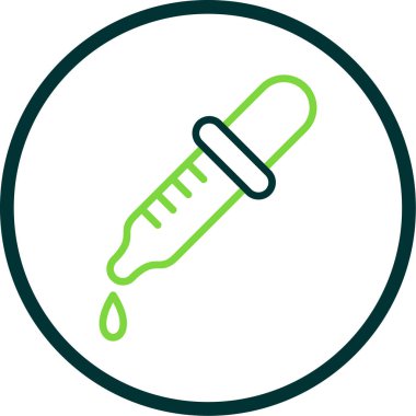 pipette simgesi, vektör illüstrasyonu basit tasarım