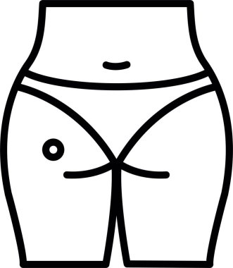 Şort. Web simgesi basit illüstrasyon