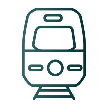 tren simgesi vektör illüstrasyonu