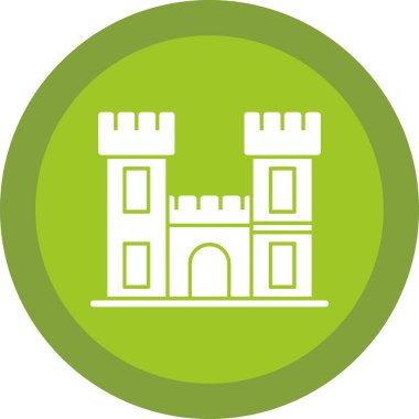 kale simgesi, vektör illüstrasyonu basit tasarım