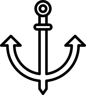 Çapa. Web simgesi basit illüstrasyon 