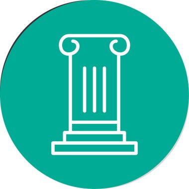 Sütun. Web simgesi basit illüstrasyon