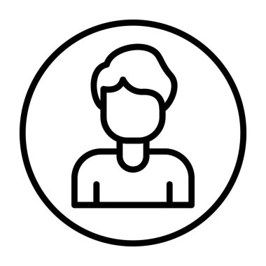 İnsan simgesinin vektör illüstrasyonu