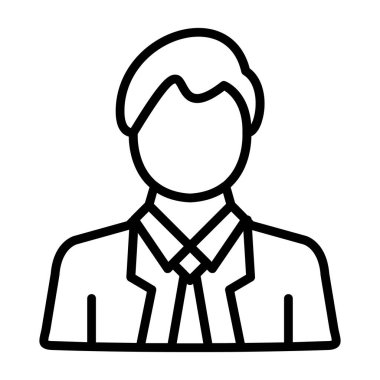 Adamım. Web simgesi basit illüstrasyon 