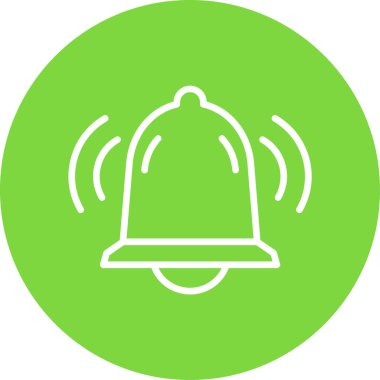 Bir çan simgesinin vektör illüstrasyonu  