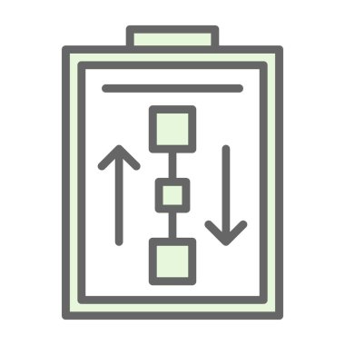 Çalışma Akımı web simgesi basit illüstrasyon 