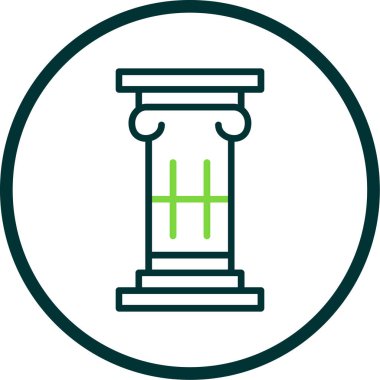 Sütun. Web simgesi basit illüstrasyon