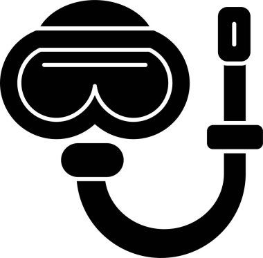 Maske. Web simgesi basit illüstrasyon