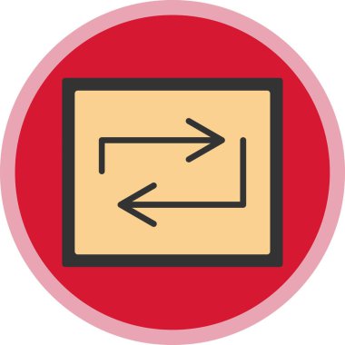 Web simgesi, vektör illüstrasyonunu tekrarla