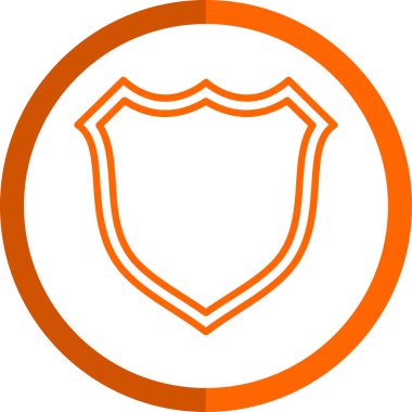 kalkan simgesi, vektör illüstrasyonu basit tasarım