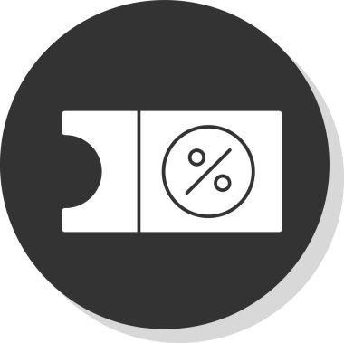 İndirim simgesi vektör illüstrasyonu