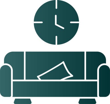 Kanepe. Web simgesi basit illüstrasyon