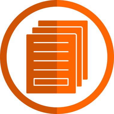 belge simgesi vektör illüstrasyonu