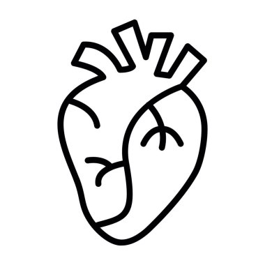Organ ikonlu kalp. özet kalp tasarımı 