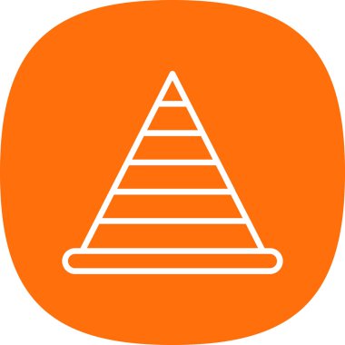 Piramit simgesinin vektör çizimi