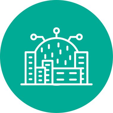 Modern yapı simgesinin vektör illüstrasyonu