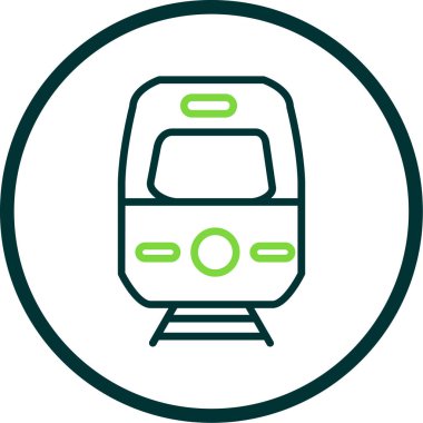 Vektör tren simgesi illüstrasyonu