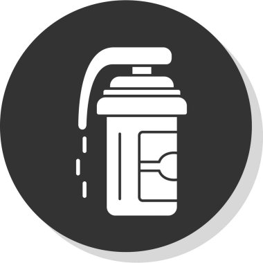 Pepper spray icon, vector illustration