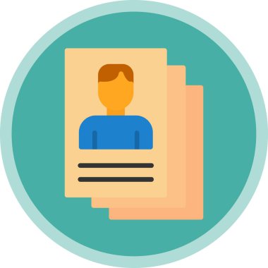 Dosyası olan bir adamın vektör illüstrasyonuName