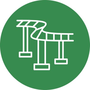  Hız treni simgesi, vektör illüstrasyonu 