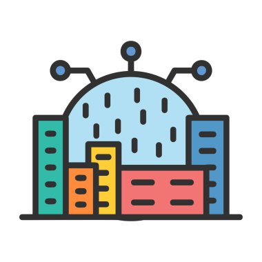 Renkli vektör simgesi oluşturuluyor