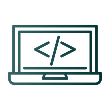 kod programlama web simgesi basit illüstrasyon 