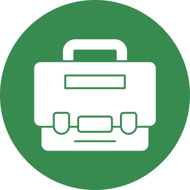 Bavul. Web simgesi basit illüstrasyon 