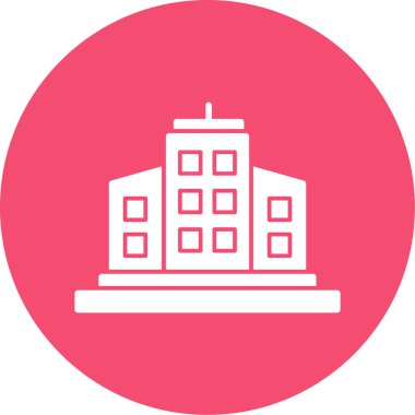 bina simgesi, basit vektör illüstrasyonu