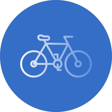 Bisiklet yassı simgesinin vektör illüstrasyonu