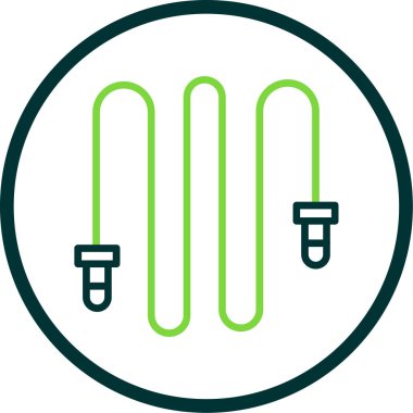 İp atlama ikonu. İzole vektör illüstrasyonu