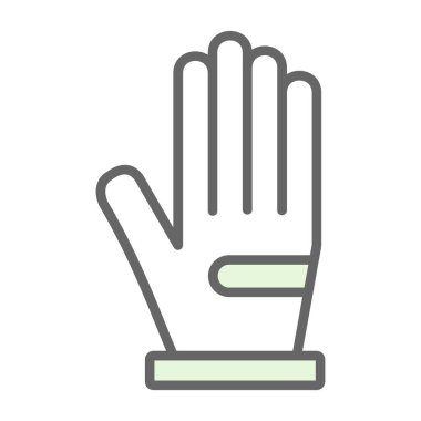 Eldiven simgesi. Vektör illüstrasyonu.