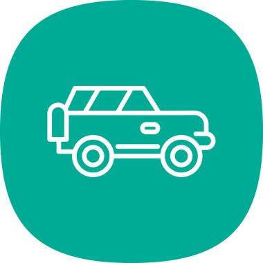 Offroad Web simgesi basit illüstrasyon 