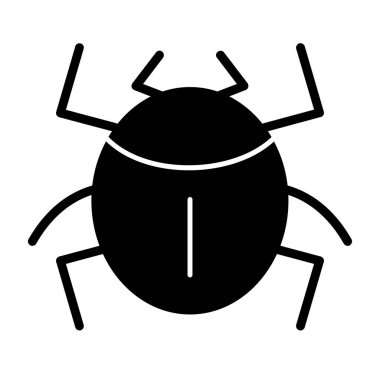 Örümcek ikonu vektör illüstrasyonu
