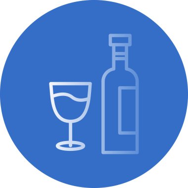 alkol cam ikonu düz stil